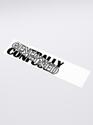 Generally Confused Sticker