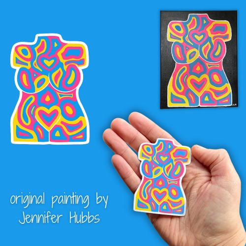 Body Sticker - Pink/Blue/Yellow