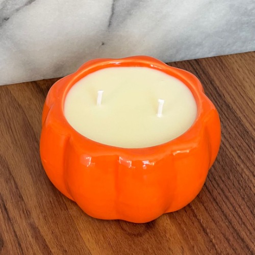 Mini Pumpkin Candles | Orange