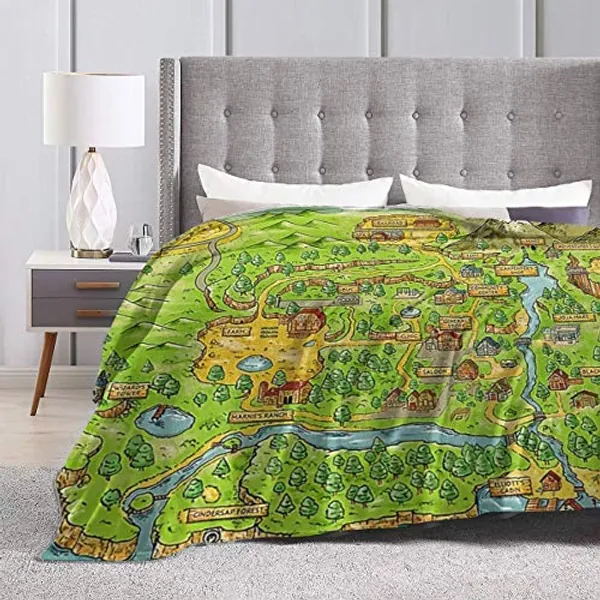 Stardew Valley Map Ultra-Soft Micro Fleece Blanket