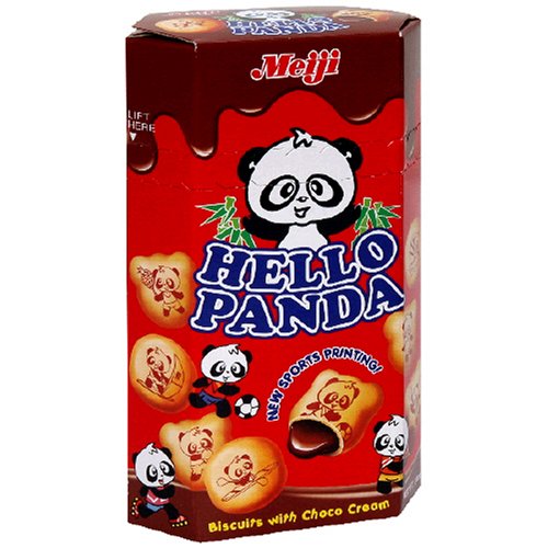 Meiji Hello Panda Biscuits with Choco Creams, 2-Ounce Boxes (Pack of 20) - Choco Creams - 2-Ounce Boxes (Pack of 20)