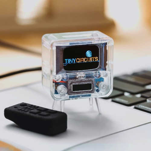 TinyTV® 2 with Tiny Remote - Clear