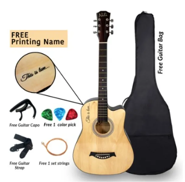 NILI Acoustic Guitar 38 Inches