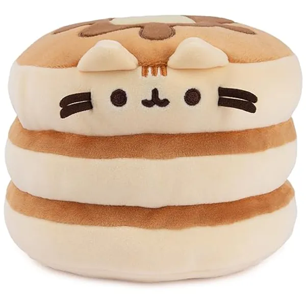 GUND Pusheen The Cat Pancake Squisheen Plush, Squishy Toy Stuffed Animal for Ages 8 and Up, Brown, 6” - Pancake 6"