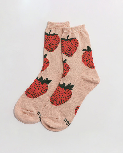 Crew Socks - Strawberry 