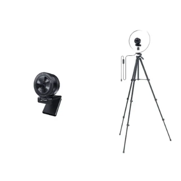 Razer Kiyo Pro Streaming Webcam + Ring Light 12" Right Light Bundle