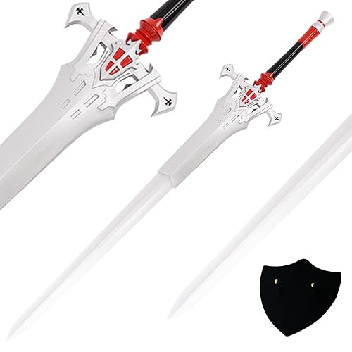 LuGlory Metal Final Display Fantasy 16 XVI, 51 inch Handcrafted Greatsword Invictus Used by Rosfield, Suitable for Cosplay, Collection, Sword, Weapon