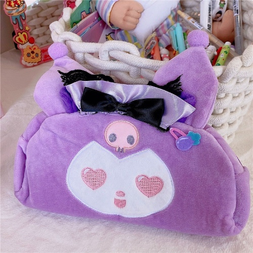 Plush Kuromi Bag - Purple