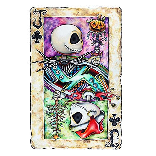 MWOOT 5D Full Drill Diamond Embroidery Painting Kit,Halloween Skull DIY Diamond Rhinestone Pasted Painting Cross Stitch Crafts for Home Wall Decor (30x40cm),Style A