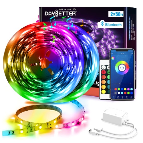 Daybetter LED-strip 30m 5050 RGB LED-Strip, app-control, Bluetooth