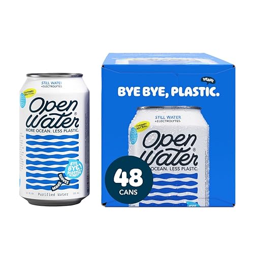 Open Water - Still Cans (4 Cases - Canned Still Water) - 12 Fl Oz (Pack of 48)