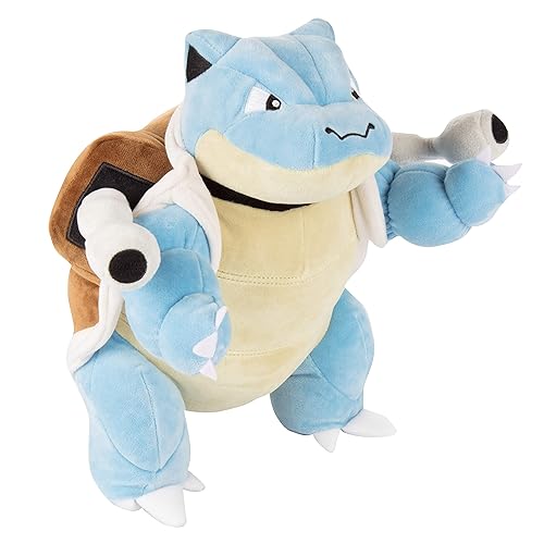 Pokemon 12" Blastoise Large Plush - Squirtle Evolution Figure - Officially Licensed - Authentic Soft Stuffed Animal Toy - Easter Basket Stuffer Gift for Kids, Boys, Girls - 2+
