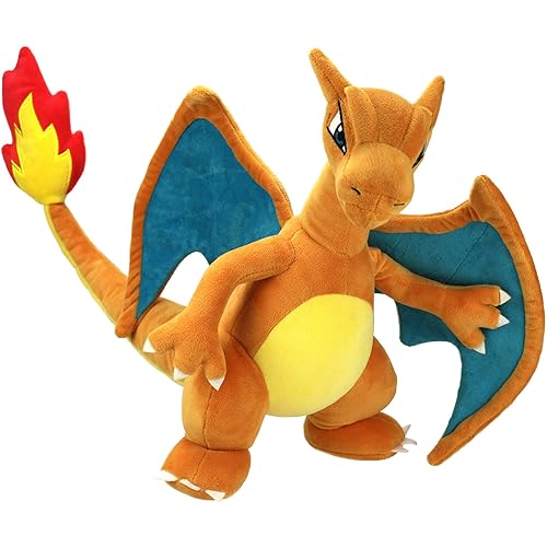 Pokémon 12" Large Charizard Plush - Officially Licensed - Charmander Evolution - Authentic Soft Stuffed Animal Toy Figure - Easter Basket Stuffer Gift for Kids, Boys, Girls - 2+