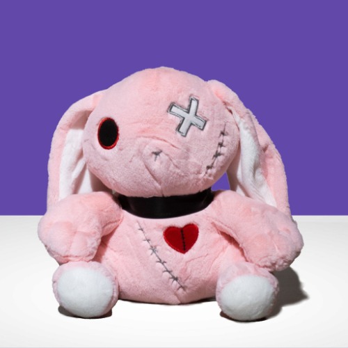 Baddy - Dark Punk Rabbit Plush Toy (Pink) - 25cm