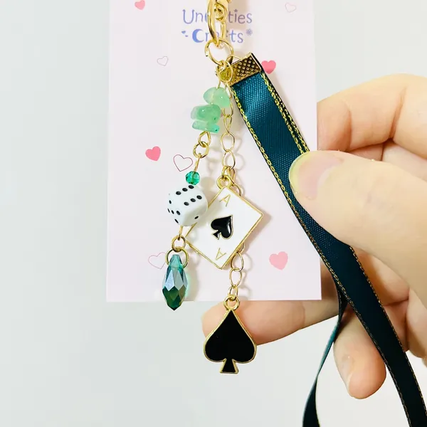 Aventurine keychain/phone charm Honkai Star Rail | hsr inspired accessories | anime keychain | cosplay | cute phone charm | 10 Stonehearts