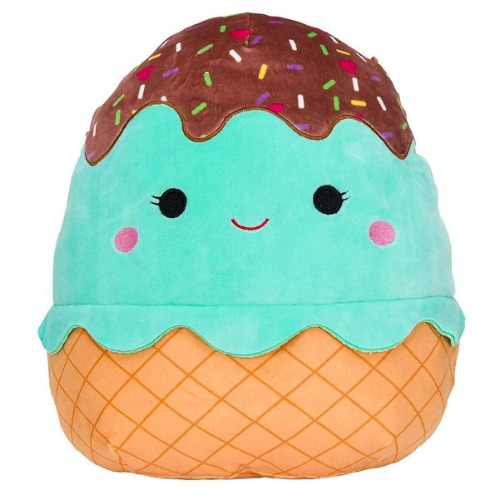 Squishmallow Oficial Kellytoy Food Squad Plush Toys Soft Plush Animal (Maya Mint Ice Cream, 5 Inch)