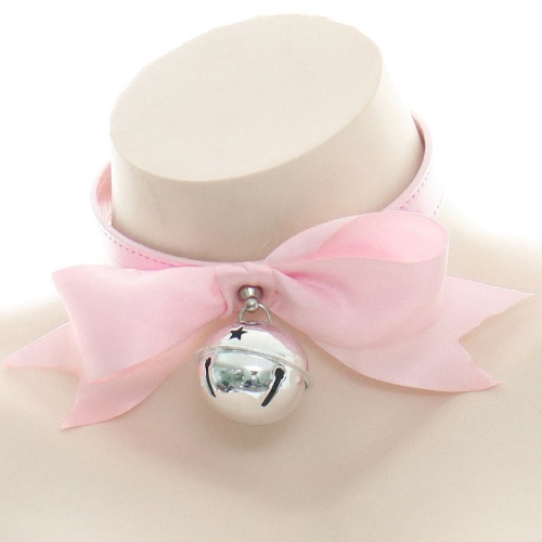 Bow Cat Bell Collar | Pink