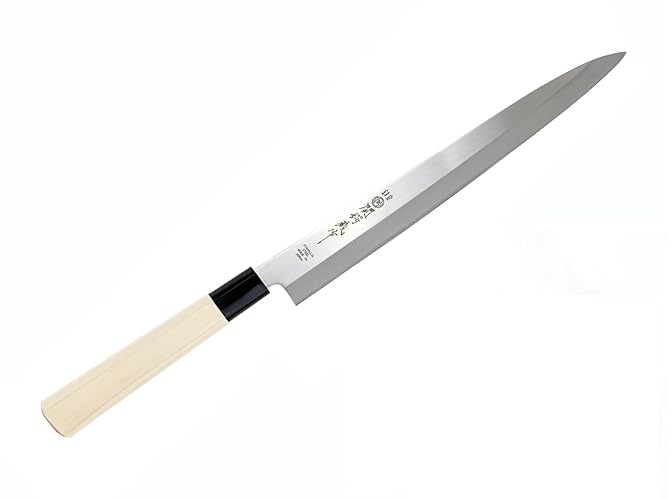 JapanBargain 1553, Japanese Yanagiba Sashimi Sushi Chef Knife High Carbon Stainless Steel 9-1/2 inch Blade Made in Japan, 240mm - 9.5" - 1