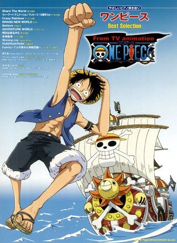 One Piece Anime Manga Piano Solo Score - Pre Owned