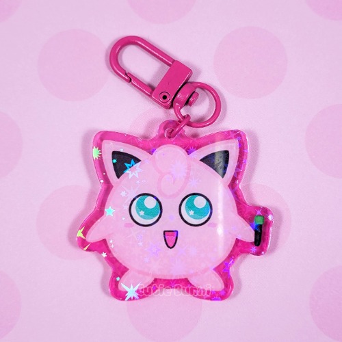 [Pokemon] Jigglypuff Acrylic Charm Keychain