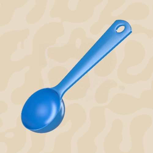 Metall Löffel - Metalllöffel blau