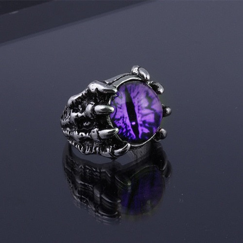 'Soulbound' Claw Ring Available in 4 Colors - Resizable / Purple