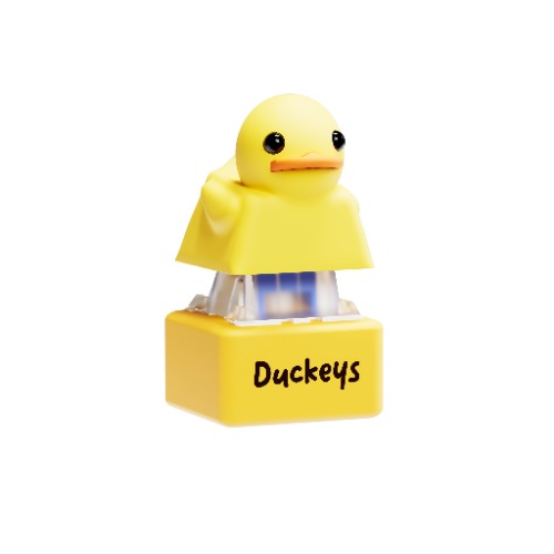 Clickey | Single Key Fidget Toy - Yellow