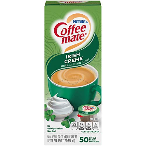 Coffee-mate Liquid Creamer Singles - Irish Creme - 50 Ct - Irish Creme - 50 Count (Pack of 1)