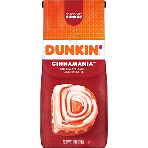 Dunkin Donuts Cinnamon Coffee Roll Flavoured Ground Coffee 311g
