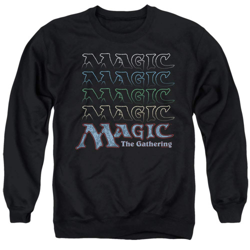 Magic The Gathering Retro Logo Repeat Unisex Adult Crewneck Sweatshirt for Men and Women - Medium
