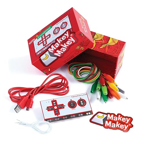 Makey Makey STEM Kit from Joylabz, Educational Science Kits, 1000s of Engineering and Computer Coding Activities, Hands-on Technology Learning Fun, Engineering Kits for Kids, STEM Kits