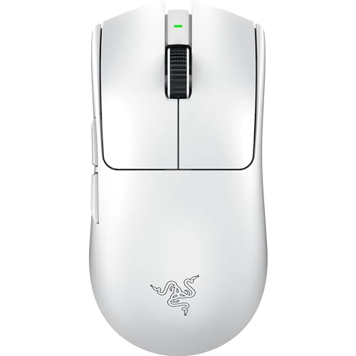 Razer Viper V3 Pro Wireless Gaming Mouse: 55g Lightweight - 8K Polling - 35,000 DPI Optical Sensor with Advanced Features - Gen-3 Optical Switches - 8 Programmable Controls - USB C Charging - White - White