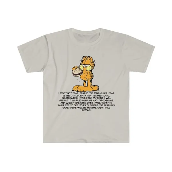 Garfield Hamburger/litany Against Fear T-shirt  Dune | Etsy