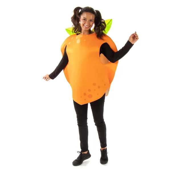 Exotic Orange Halloween Costume - One-Size Funny Fruit Food Costumes for Adults - 