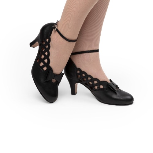 PRE-ORDER Jessie Vintage Pumps (Black) | 8