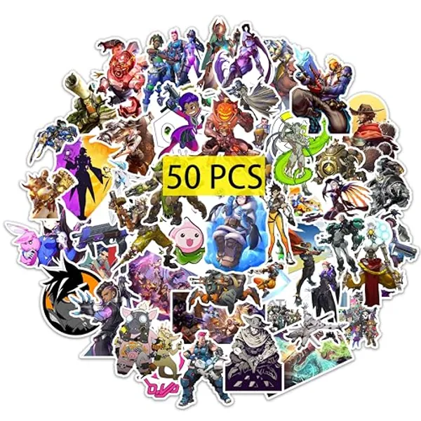 Pounchi Game Watch Stickers (50Pcs Large Size) Aesthetic Vinyl Stickers Merchandise Merch Gifts Birthday Party Supplies Decorations Laptop Water Bottle Skateboard Stickers for Teens