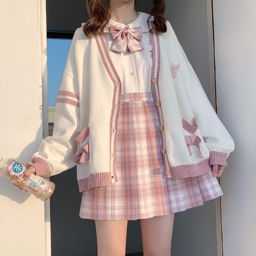 Kawaii Cardigan | Pink / XL