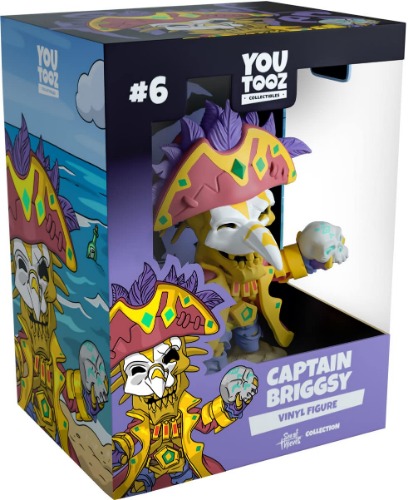 Youtooz Captain Briggsy 4.6" Vinyl Figure, High Detailed Collectible by Youtooz Sea of Thieves Collection - 
