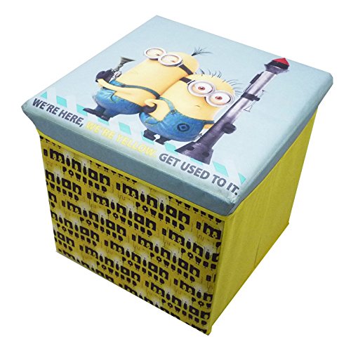 Minion Made Despicable Me Storage Stool Cube with Padded Lid Ages 3+
