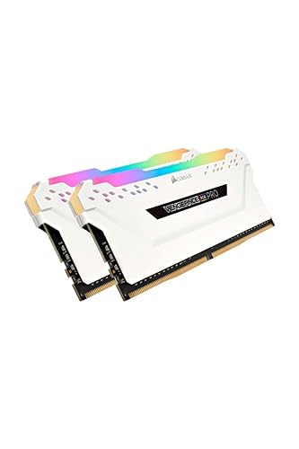 Corsair Vengeance RGB PRO 16 GB (2 x 8 GB) DDR4 3200 MHz C16 XMP 2.0 Enthusiast RGB LED Illuminated Memory Kit - White - 2 x 8GB - DRAM - White