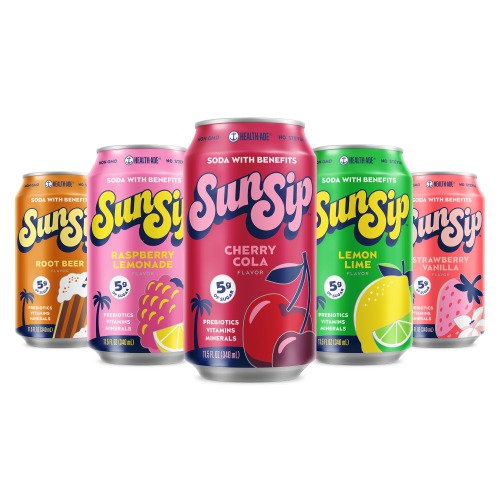 Soda Sampler Variety Pack - SunSip - 12 pack