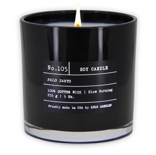 Lulu Candles | Palo Santo | Luxury Scented Soy Jar Candle | Hand Poured in The USA | Highly Scented & Long Lasting- 9 Oz. - Palo Santo 9 Oz.