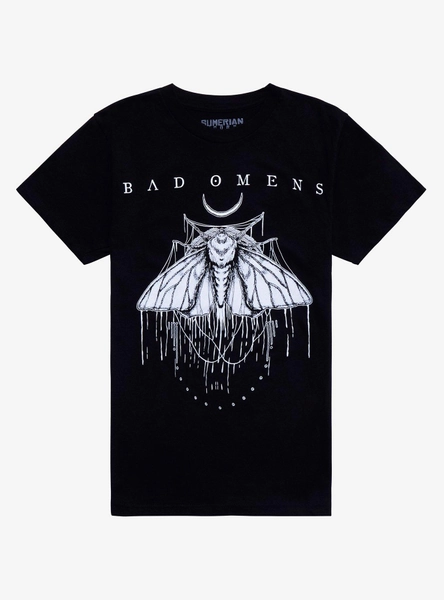 Bad Omens Moth Boyfriend Fit Girls T-Shirt