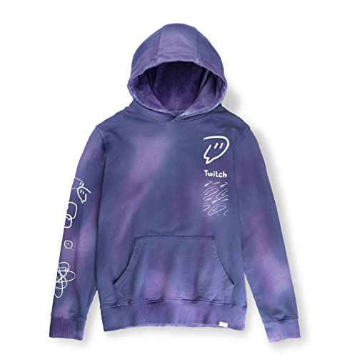 Twitch Orb Tie Dye Hoodie Sweatshirt - Medium - Purple Tie Dye
