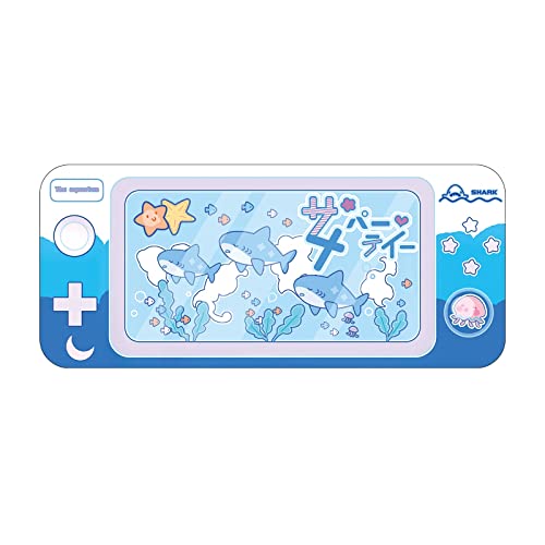GeekShare Cute Shark Party Mauspad – Große rutschfeste Gummiunterlage Schreibtischunterlage für Tastatur und Maus, perfekt für Gaming, Schreiben oder Arbeit im Home Office