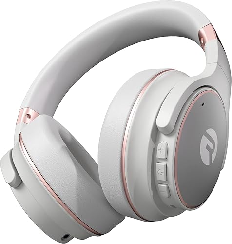 Raycon Everyday Wireless Bluetooth Over Ear Headphones, with Active Noise Cancelling, Awareness Mode and Built in Microphone, IPX 4 Water Resistance, 38 Hours of Battery Life (Rose Gold) - Rose Gold