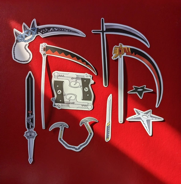 Soul Eater Weapons Sticker Pack - 10 pc