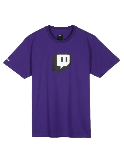 Twitch Core Logo Tee - Glitch Logo Purple Medium