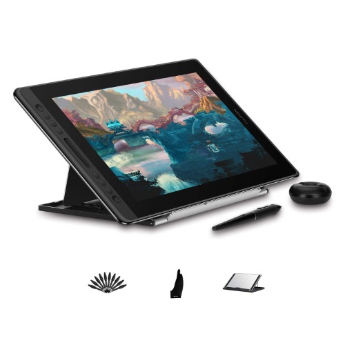 HUION KAMVAS Pro 16 Drawing Tablet with Screen, Full-Laminated Graphics Drawing Monitor, Pen Display with Battery-Free Stylus Tilt 6 Express Keys Touch Bar, 15.6 inch