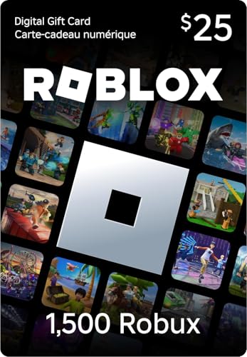 Roblox Digital Gift Code [Redeem Worldwide - Includes Exclusive Virtual Item] 1,500 Robux - PC [Online Game Code] - 25